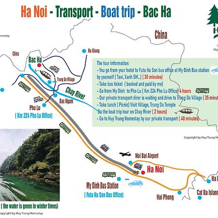 Huy Trung Homestay Bac Ha  Exteriör bild