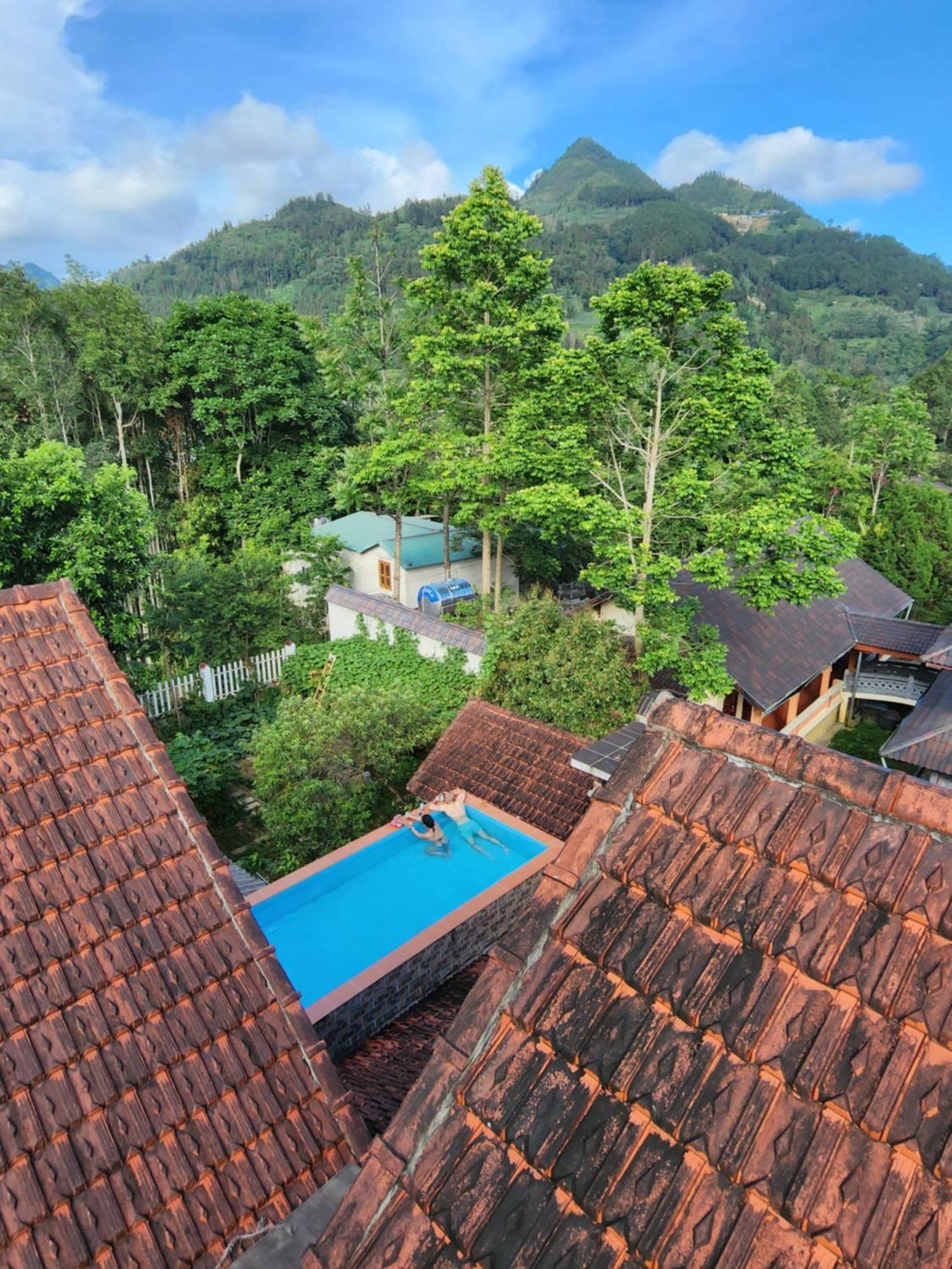 Huy Trung Homestay Bac Ha  Exteriör bild