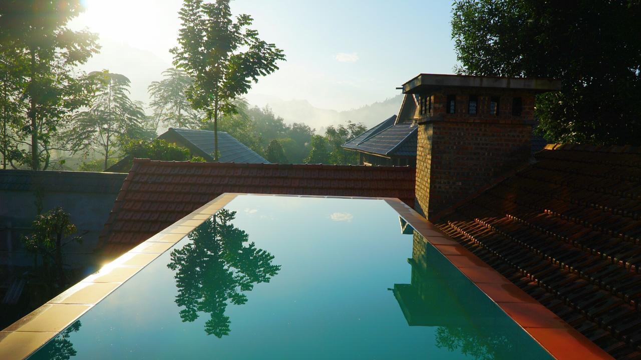 Huy Trung Homestay Bac Ha  Exteriör bild
