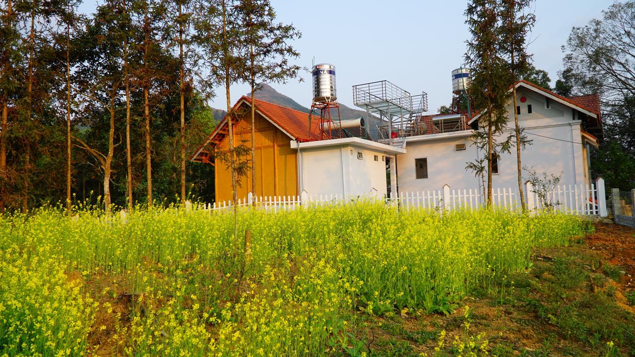 Huy Trung Homestay Bac Ha  Exteriör bild
