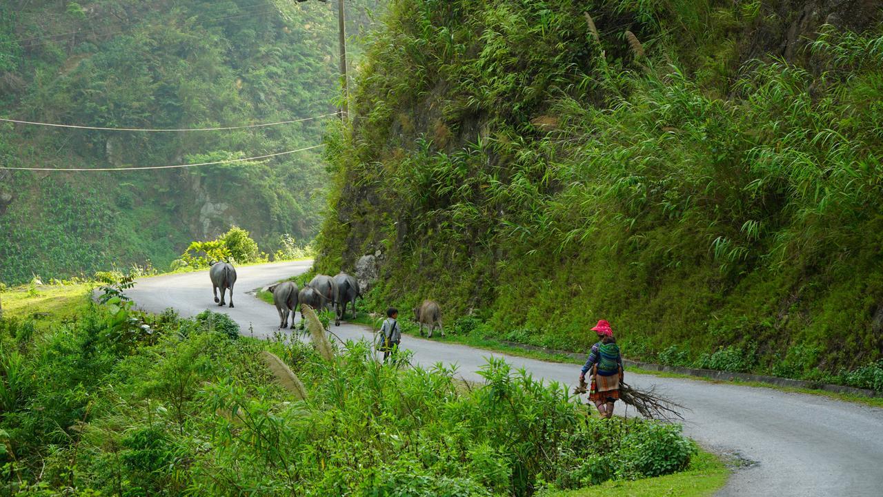 Huy Trung Homestay Bac Ha  Exteriör bild