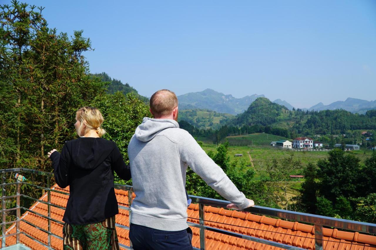 Huy Trung Homestay Bac Ha  Exteriör bild