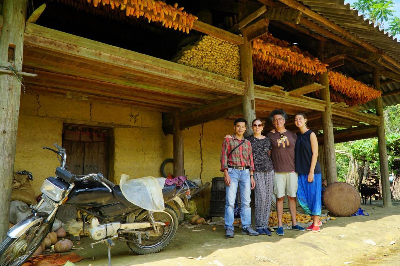 Huy Trung Homestay Bac Ha  Exteriör bild