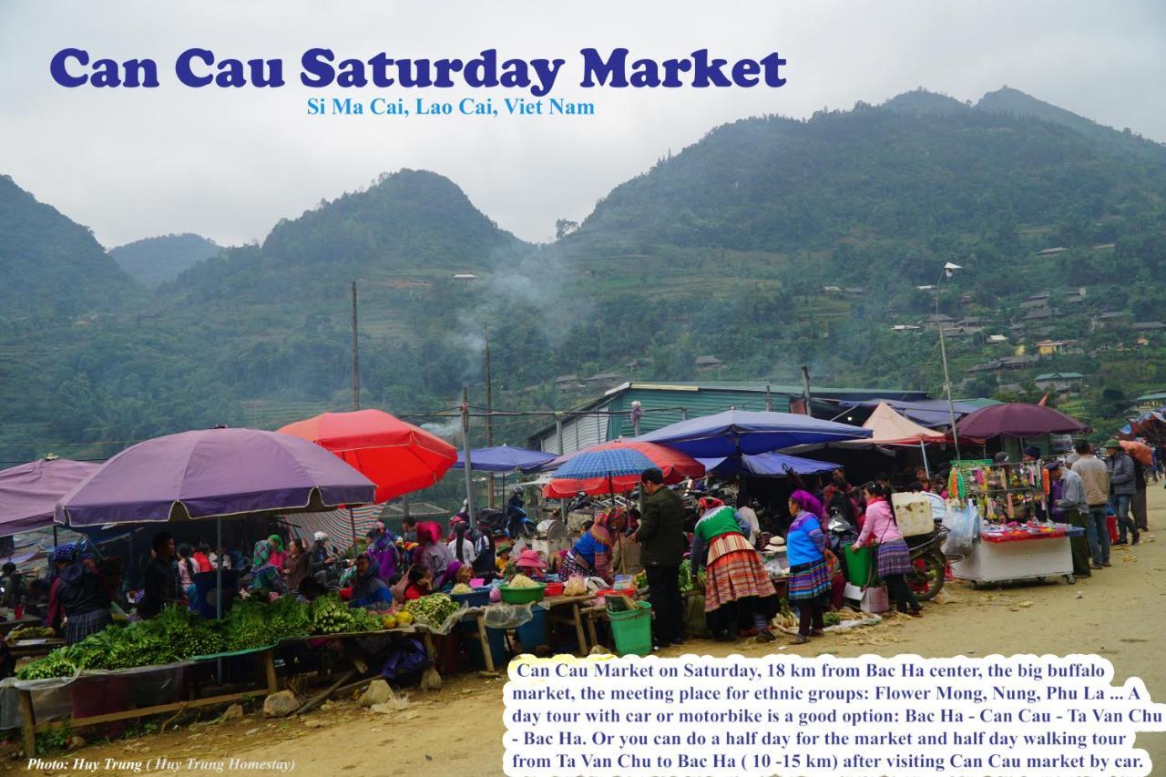 Huy Trung Homestay Bac Ha  Exteriör bild