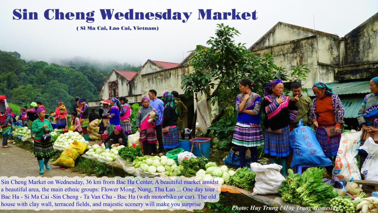 Huy Trung Homestay Bac Ha  Exteriör bild